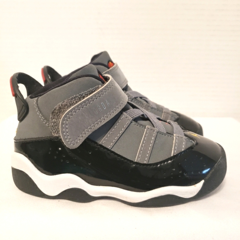 Jordan 6 Rings Toddler Size 7C Light Graphite, Black, White - Picture 3 of 15